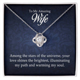 To My Amazing Wife - Love Knot Necklace