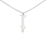 Classic Vertical Name Necklace