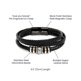 Your Smile - Mens Leather Bracelet