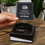 Your Smile - Mens Leather Bracelet