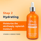 Dr.ROSEVA Private Label Natural Organic Anti Aging Products VC Vitamin C Facial Skincare Cream Serum Cleanser 5 Pieces Skin Care Set Skin Care Gift Kit