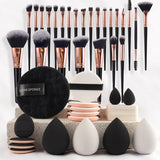 47 Sets Of Beauty Tools Combination Cosmetic Bag Makeup Brush Suit