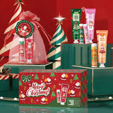 Christmas Kit-10 Sets Box Hand Cream Kit Lip Balm Set With
